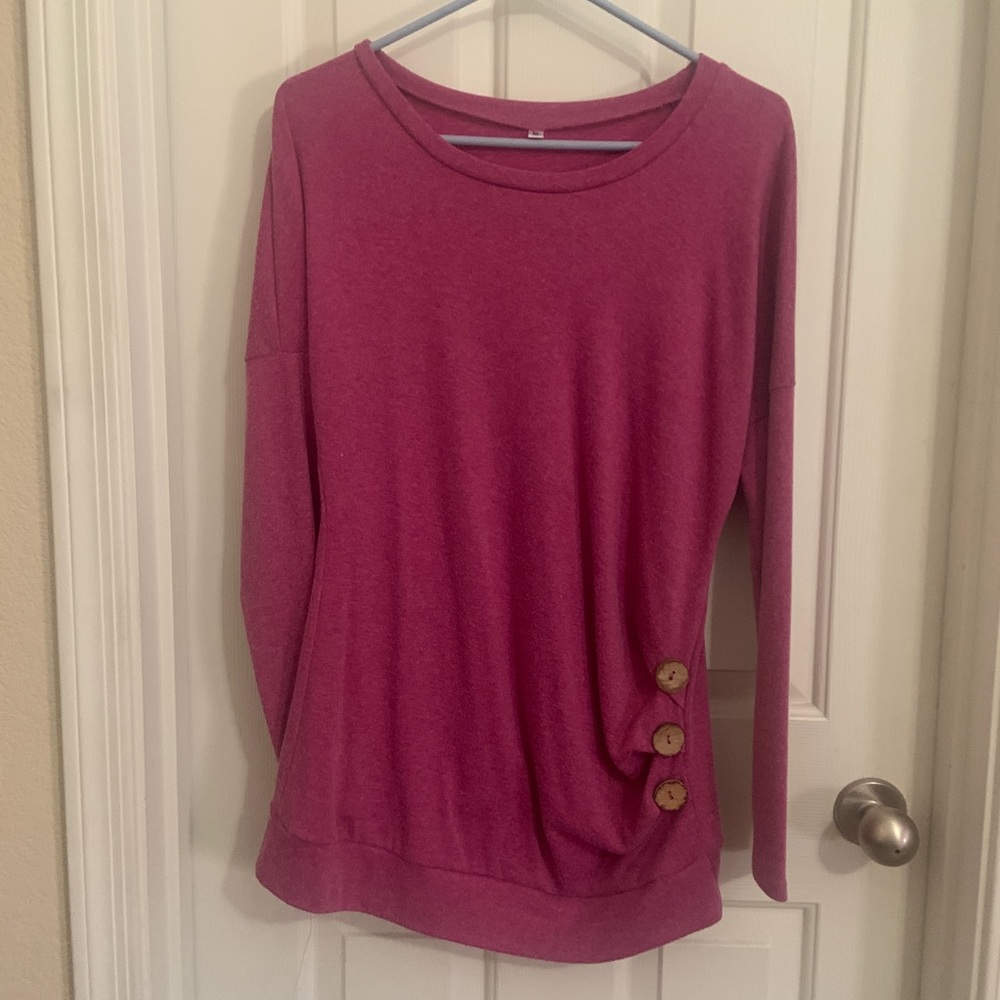 Pink long sleeve top